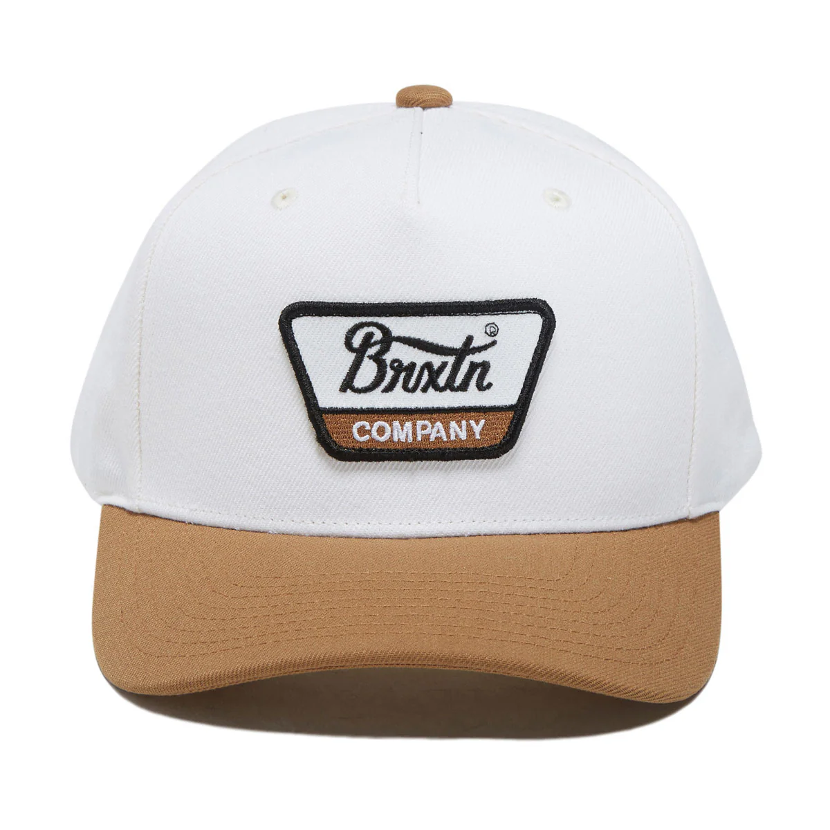 Brixton Linwood C Netplus Mp Snapback Hat - Off White/Copper - Image 3