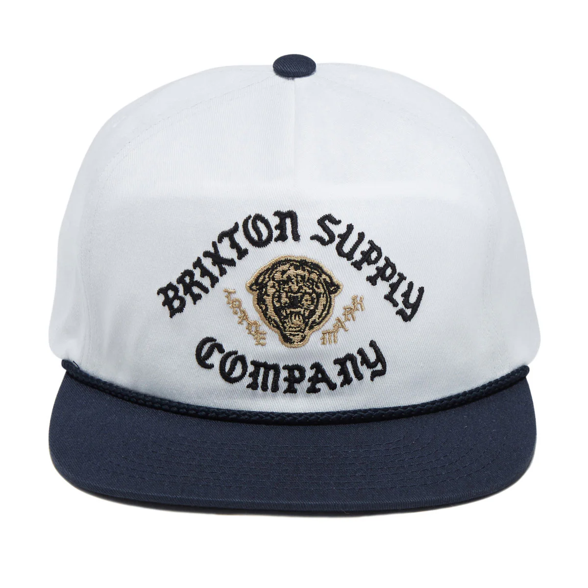 Brixton Morado Mp Snapback Hat - Midnight Blue/White - Image 2