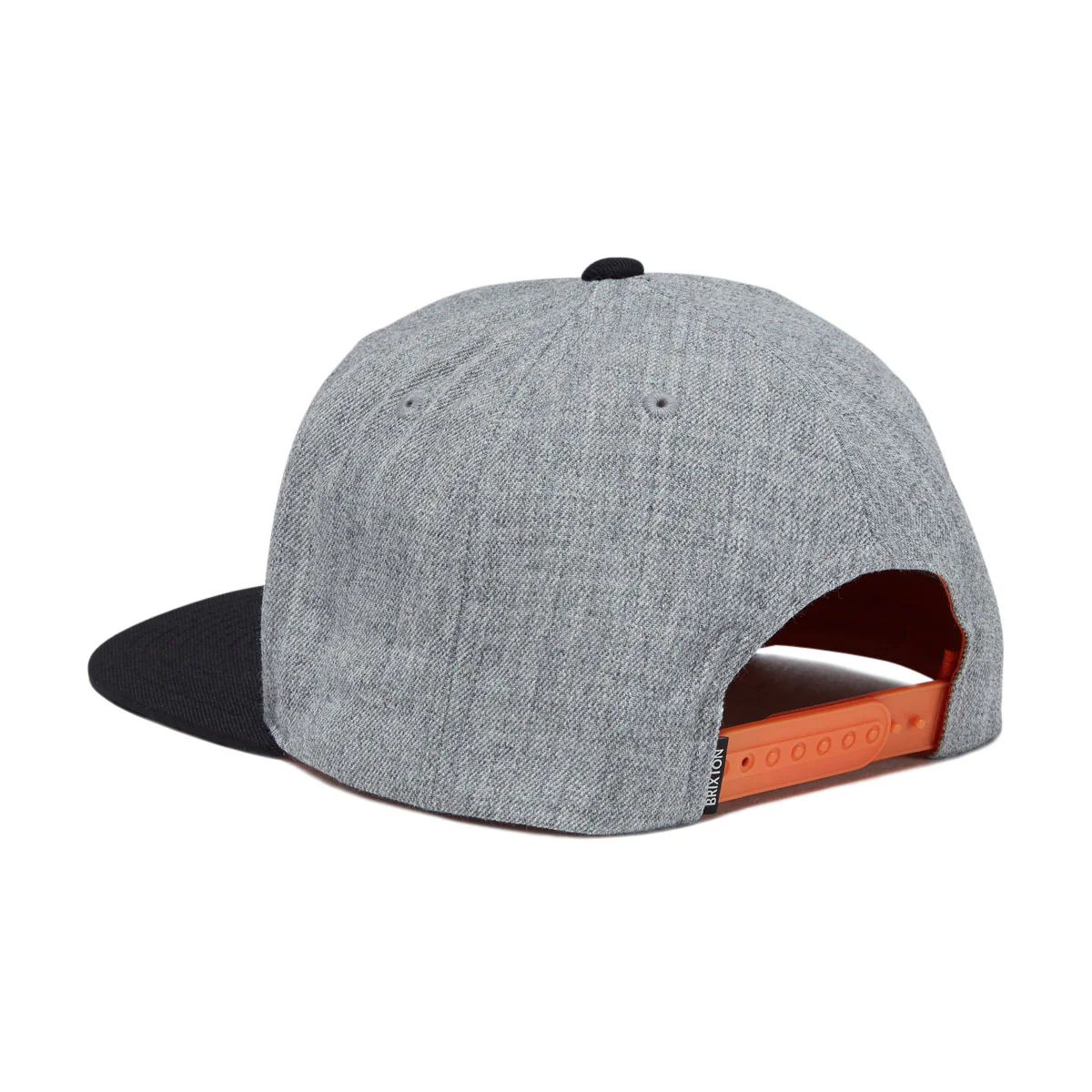 Brixton Oath III Snapback Hat - Heather Grey/Black II - Image 5