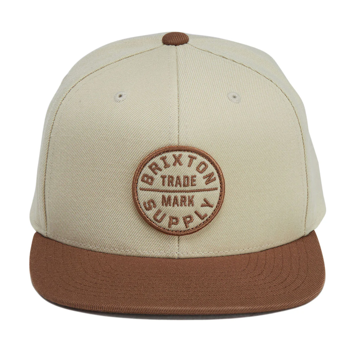 Brixton Oath III Snapback Hat - Khaki/Caramel - Image 5
