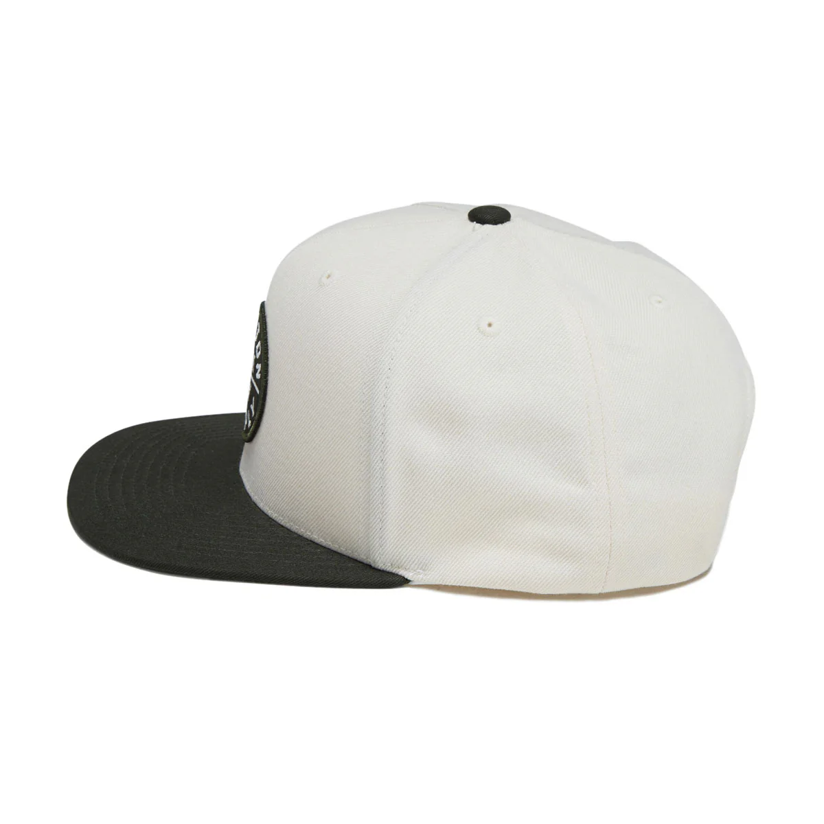 Brixton Oath III Snapback Hat - Wax Paper/Dark Olive - Image 3