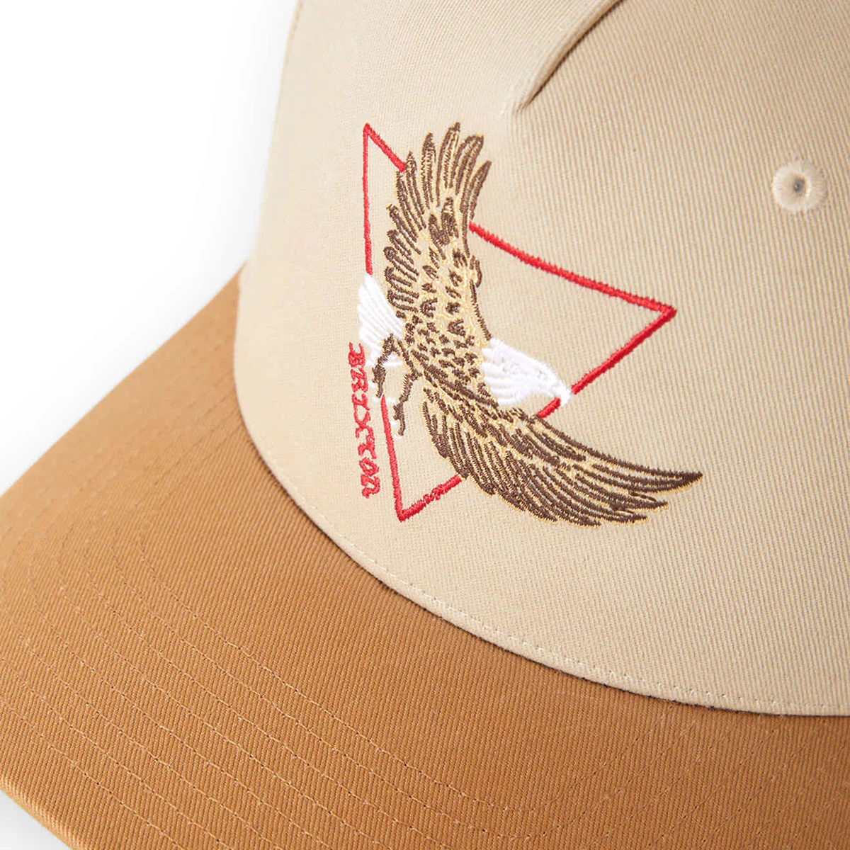 Brixton Opal C Np Mp Snapback Hat - Sand/Dark Khaki - Image 6