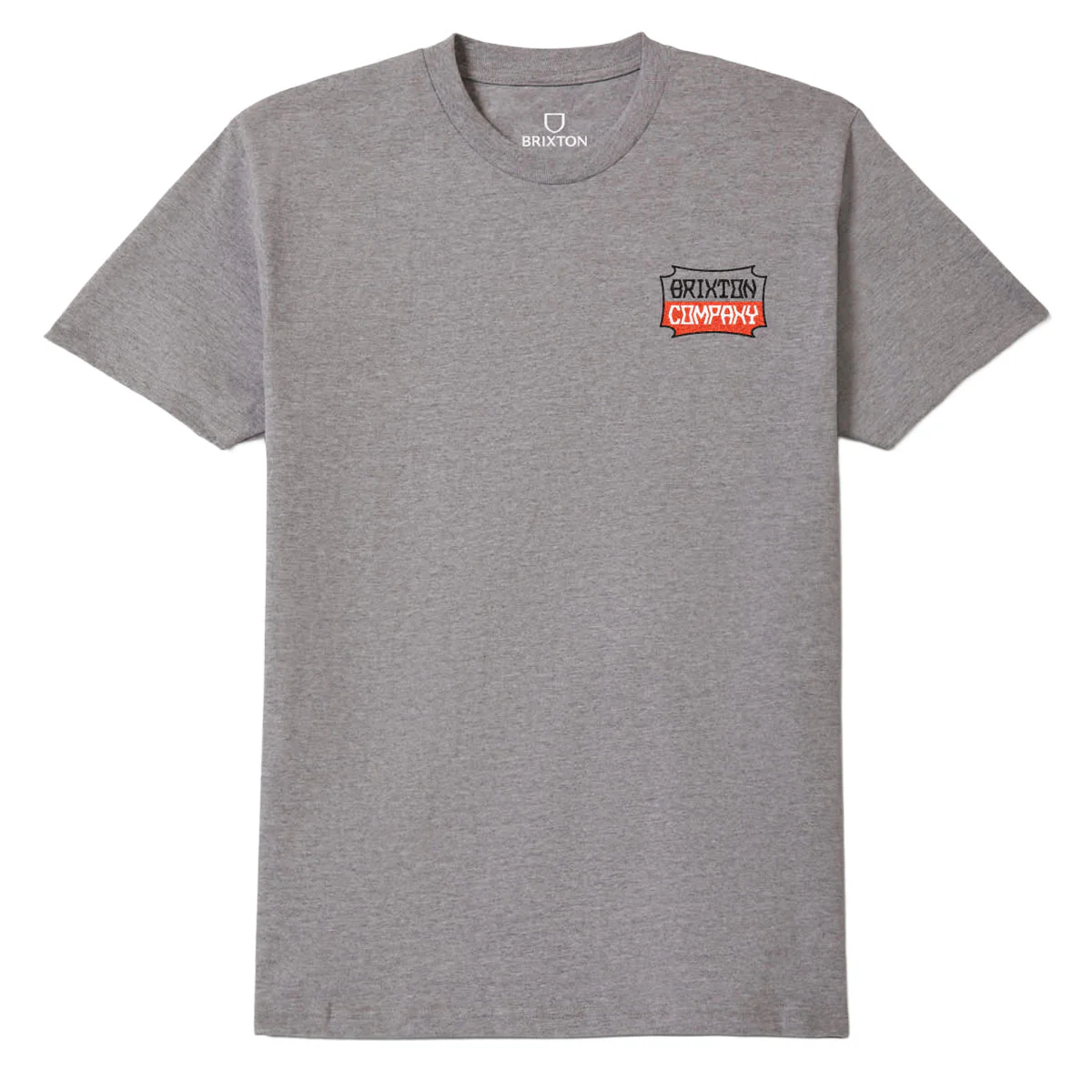 Brixton Pillar T-Shirt - Heather Grey - Image 2