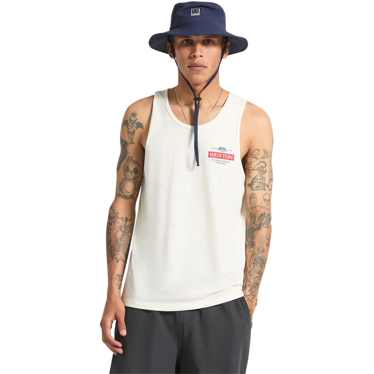 Brixton Pinnacle Tank Top - Off White - Image 4