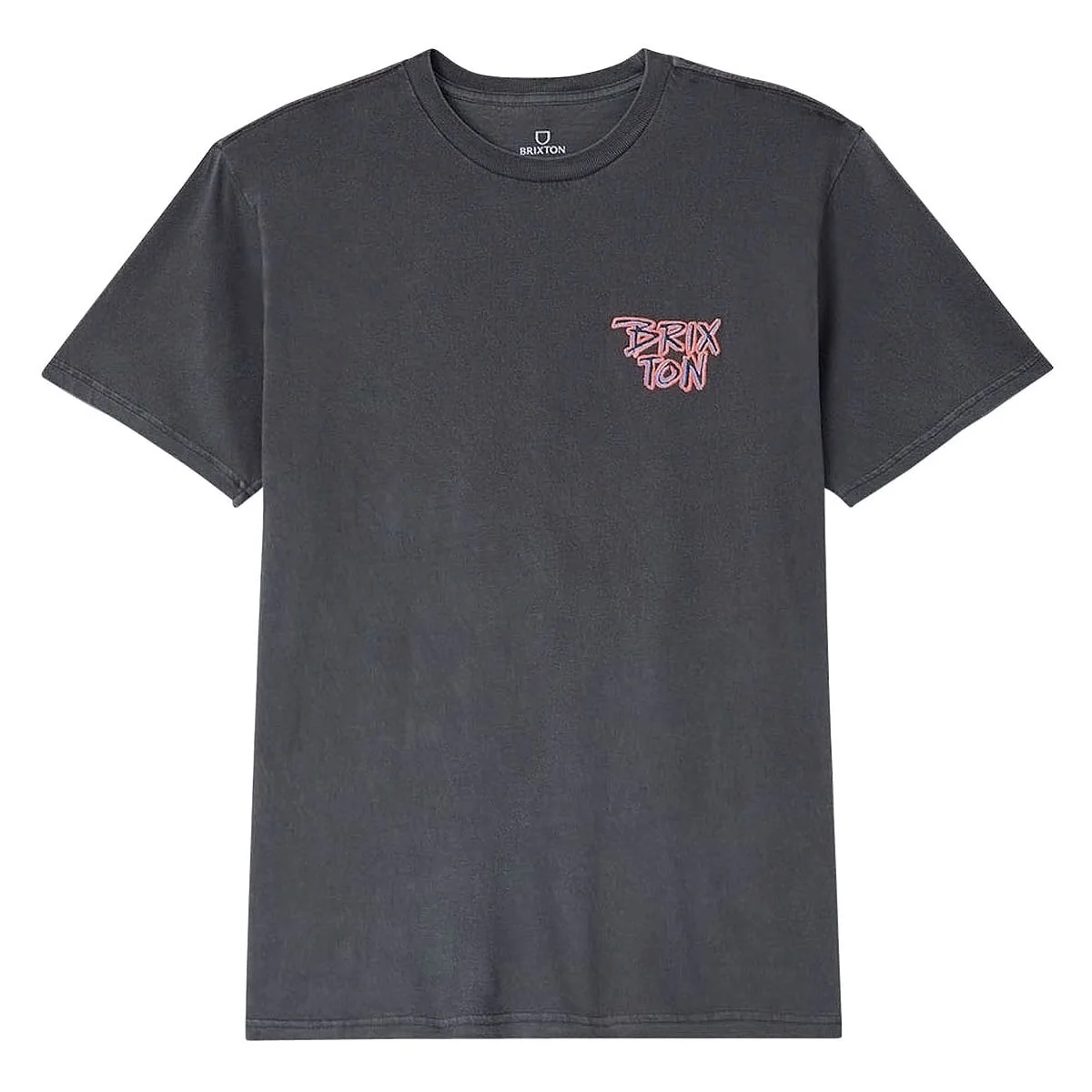 Brixton Rockton T-Shirt - Black Worn Wash - Image 2