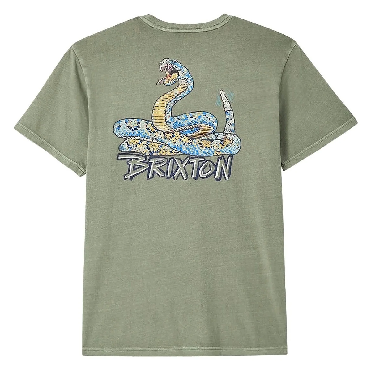 Brixton Rockton T-Shirt - Olive Surplus Worn Wash