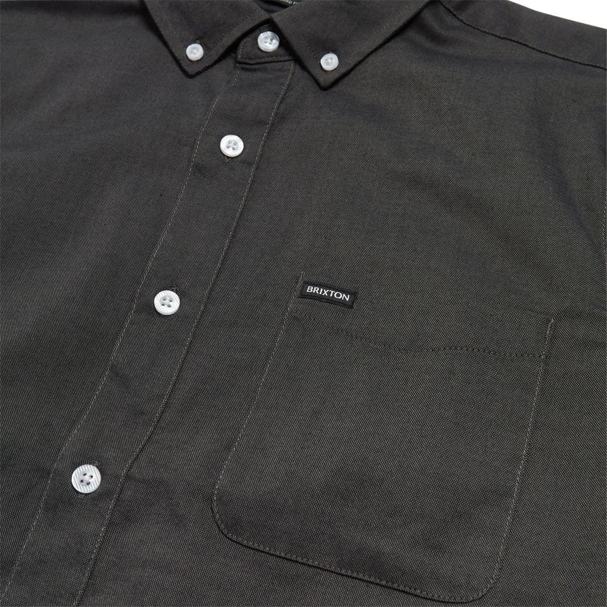Brixton Sanford Oxford Shirt - Charcoal - Image 2