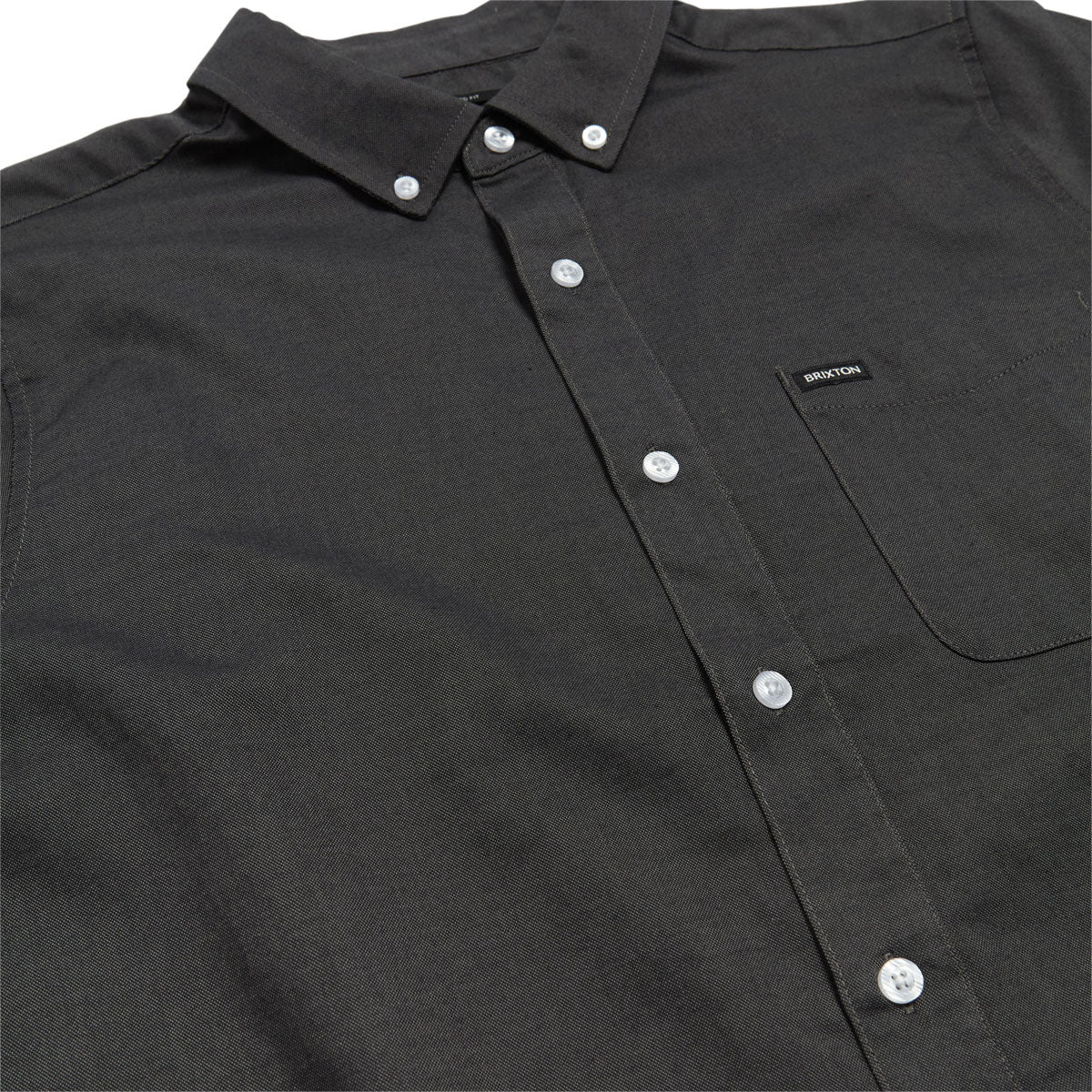 Brixton Sanford Oxford Shirt - Charcoal - Image 3