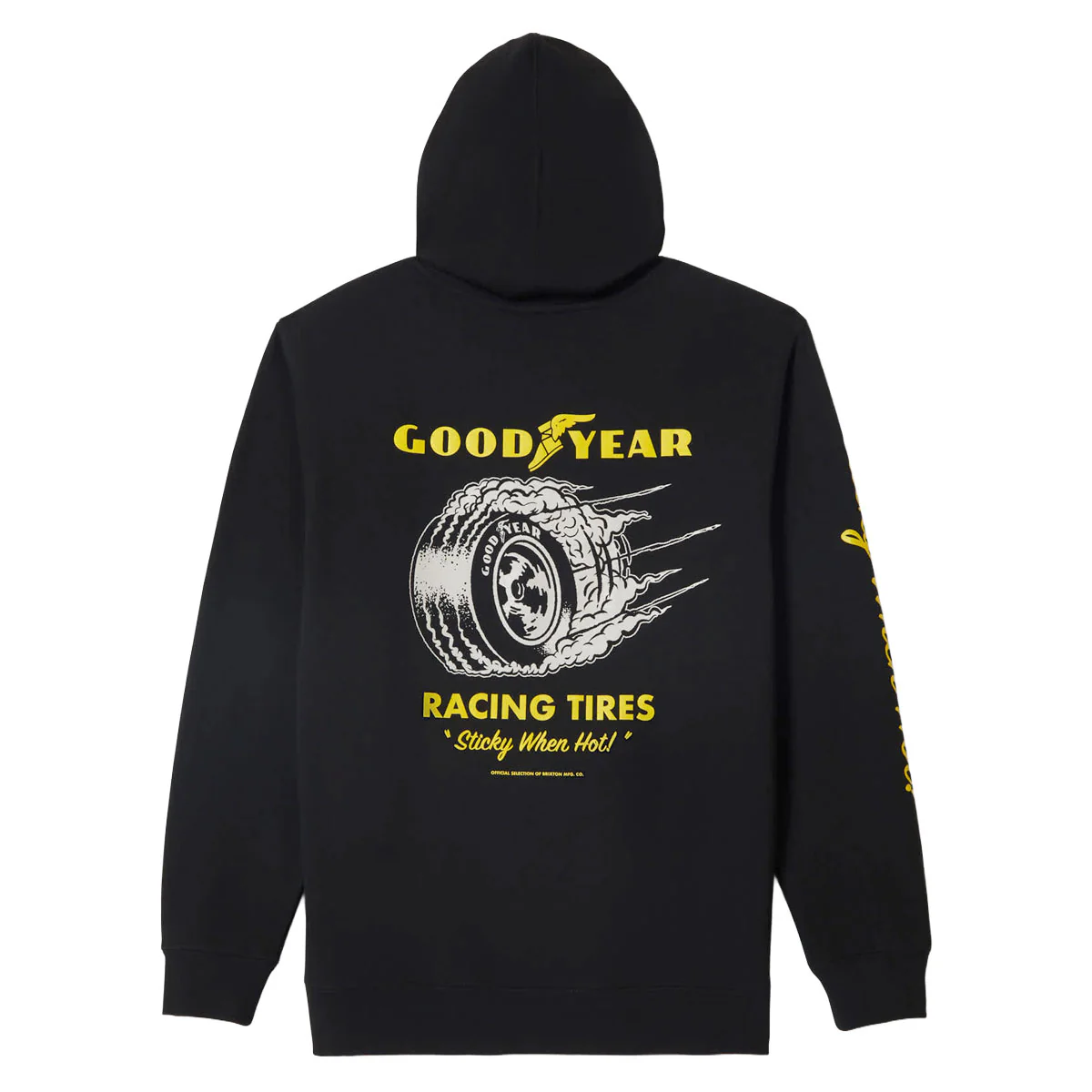 Brixton x Goodyear Cheater Slick Hoodie - Black - Image 2