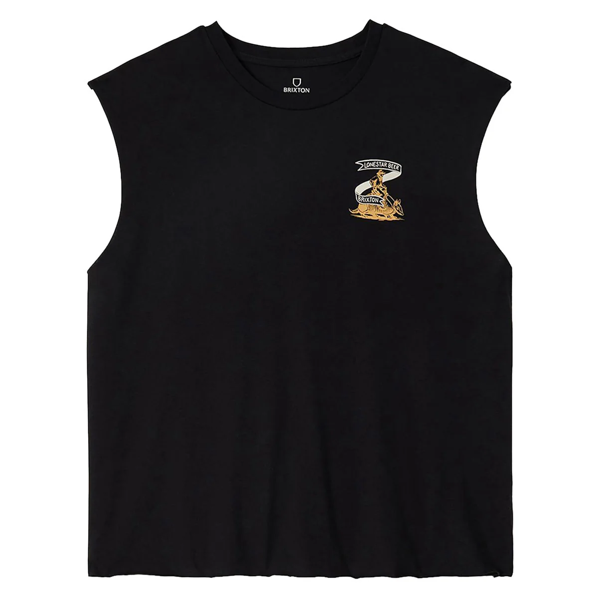 Brixton x Lone Star Armadillo Muscle Tank Top - Black - Image 2