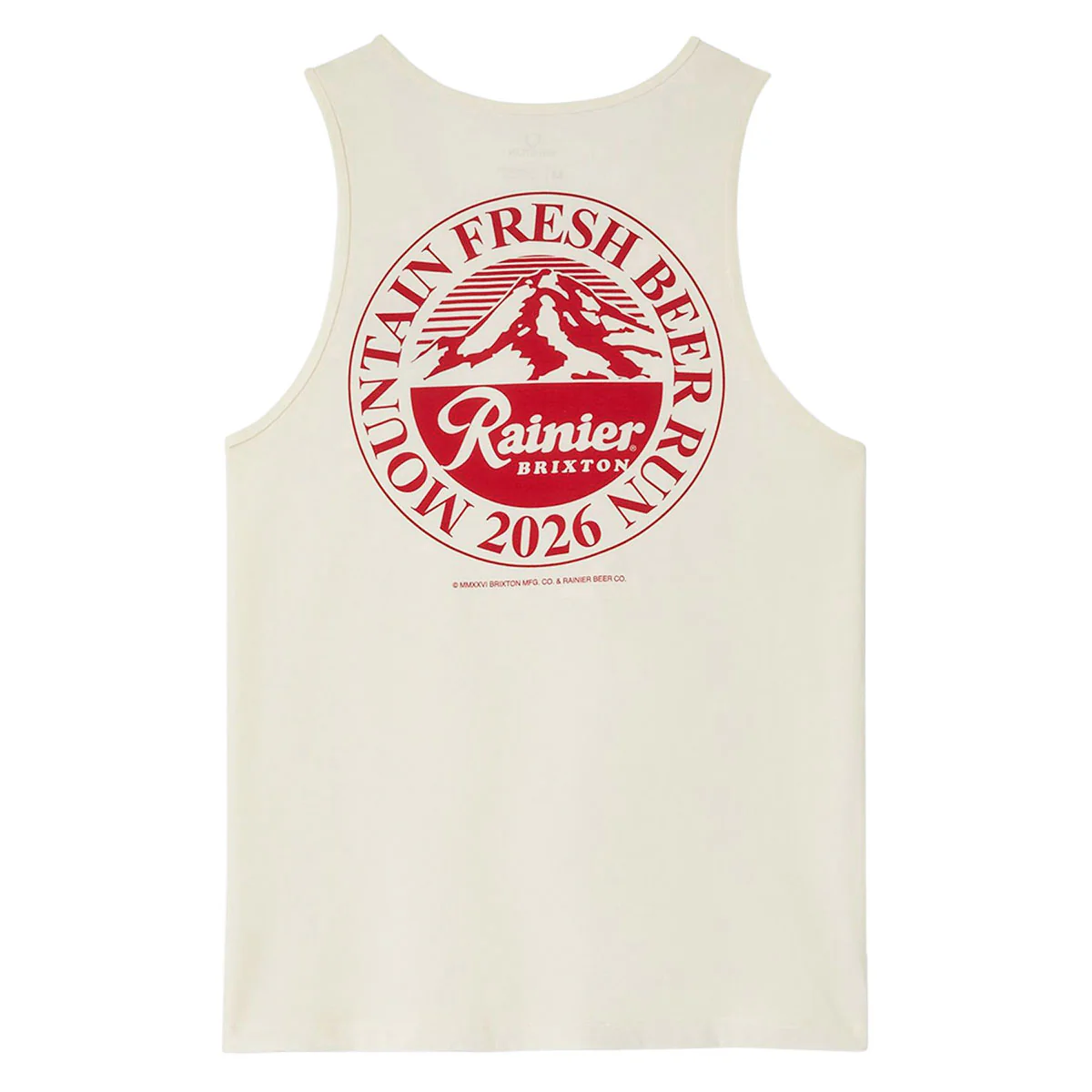 Brixton x Rainier Beer Run Tank Top - Natural