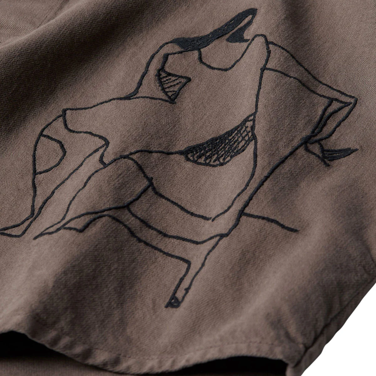 By Parra Crooked Face Short Sleeve Shirt - Brown - Image 4