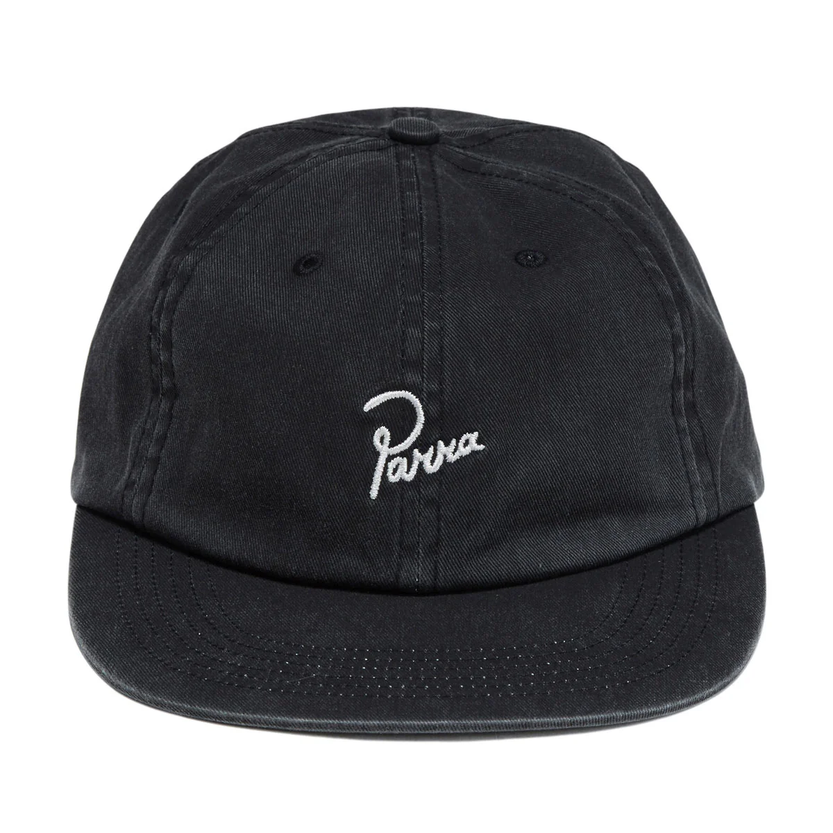 By Parra Signature 6 Panel Hat - Black Twill - Image 5