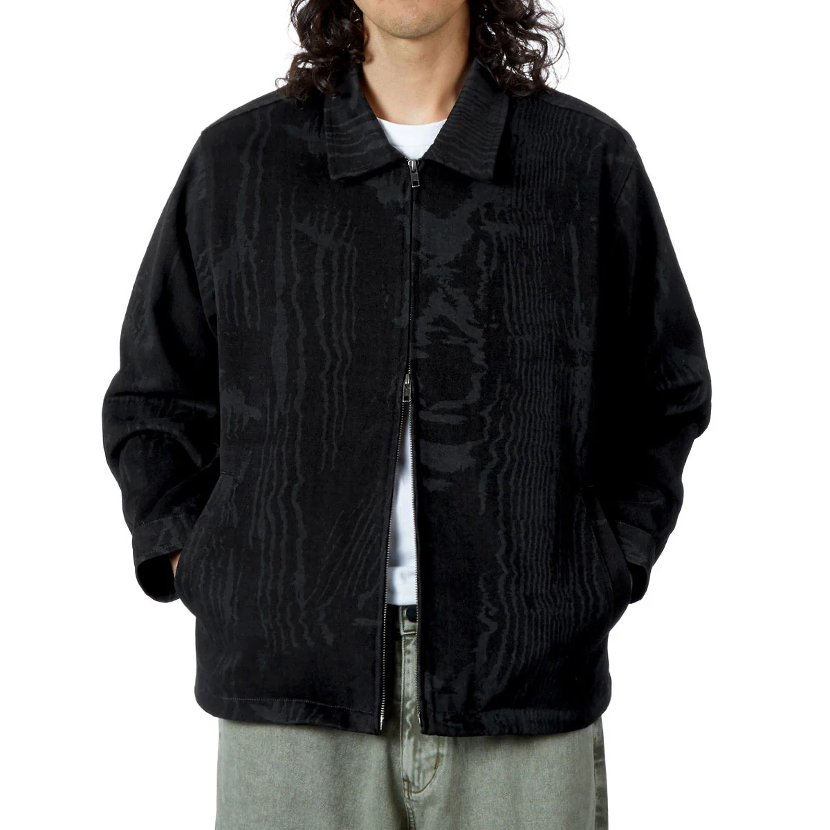 CCS Amoir Libre Zip Chore Jacket - Black Distortion - Image 12