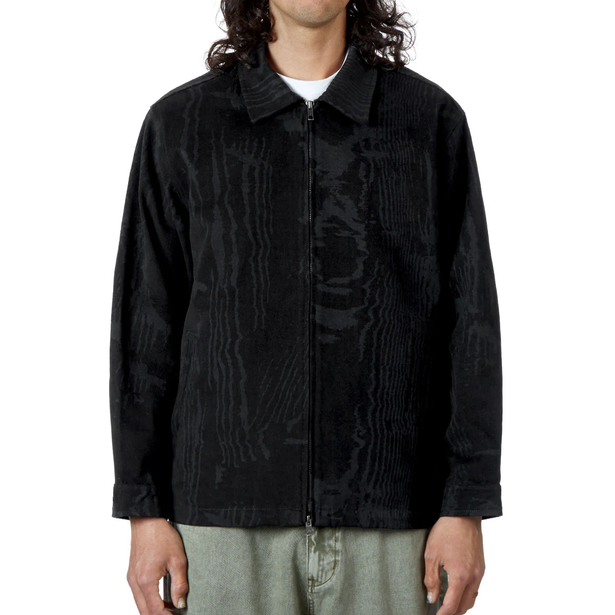 CCS Amoir Libre Zip Chore Jacket - Black Distortion - Image 7