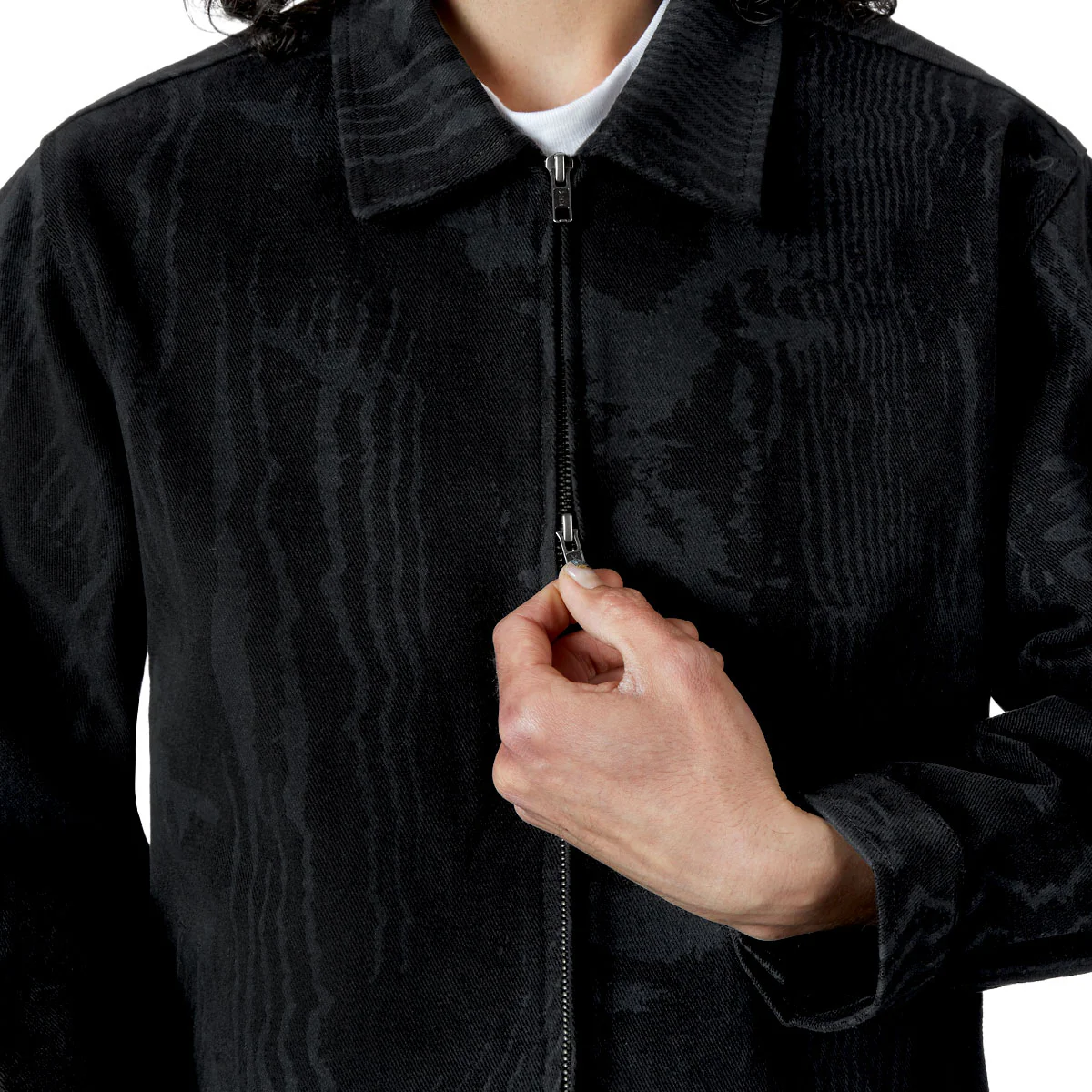 CCS Amoir Libre Zip Chore Jacket - Black Distortion - Image 8