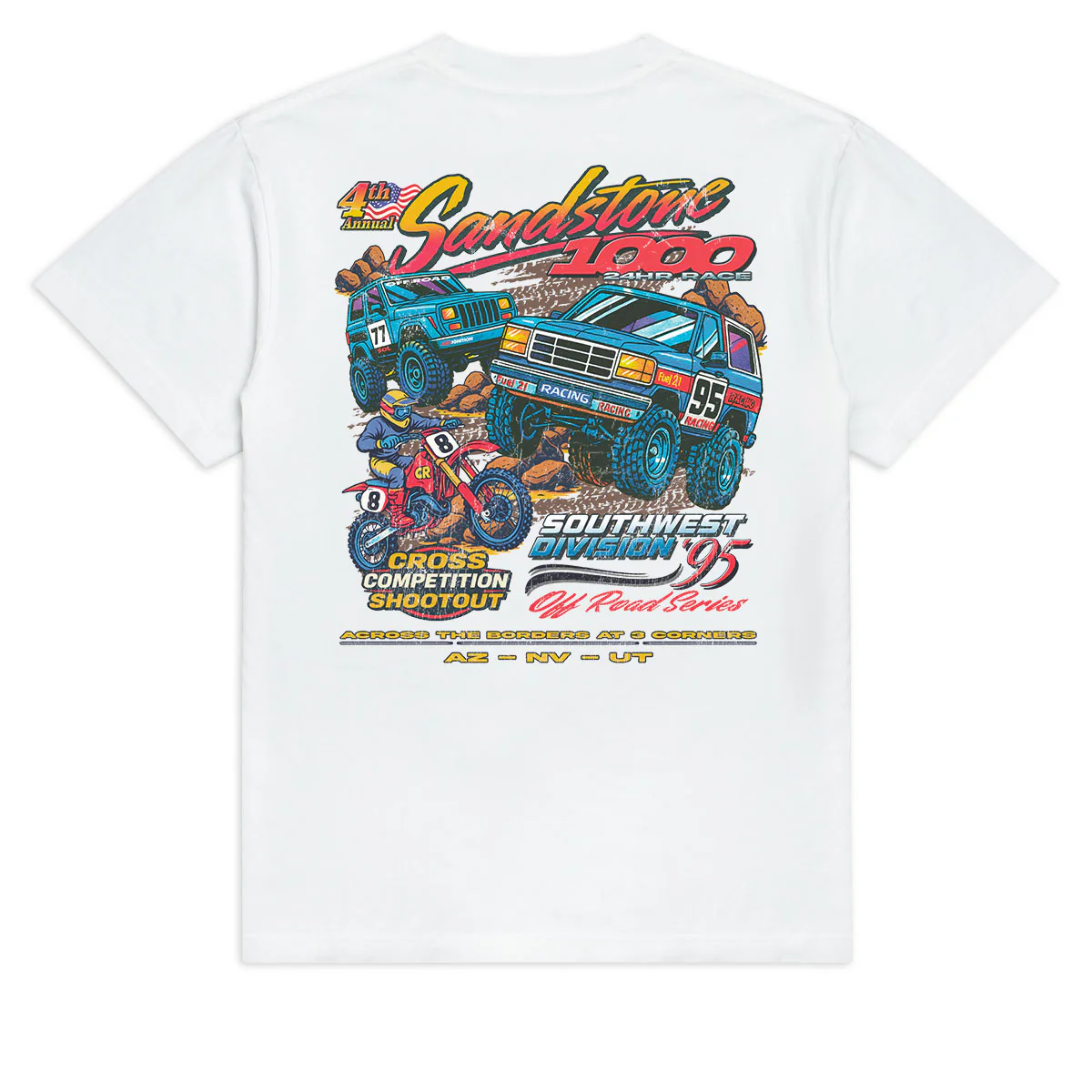 CCS Bootleg Cross Competition Shootout T-Shirt - White - XL