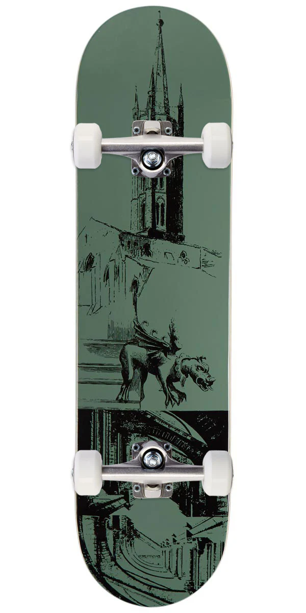 CCS Cathedral Skateboard Complete - Olive - 8.25"
