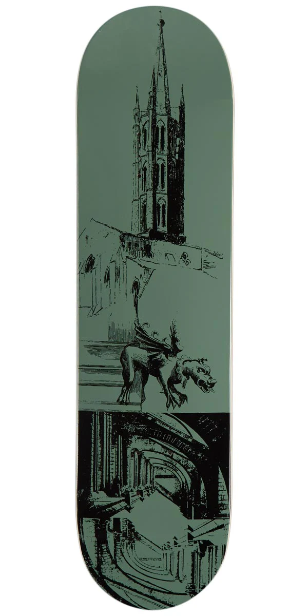 CCS Cathedral Skateboard Deck - Olive - 8.125"