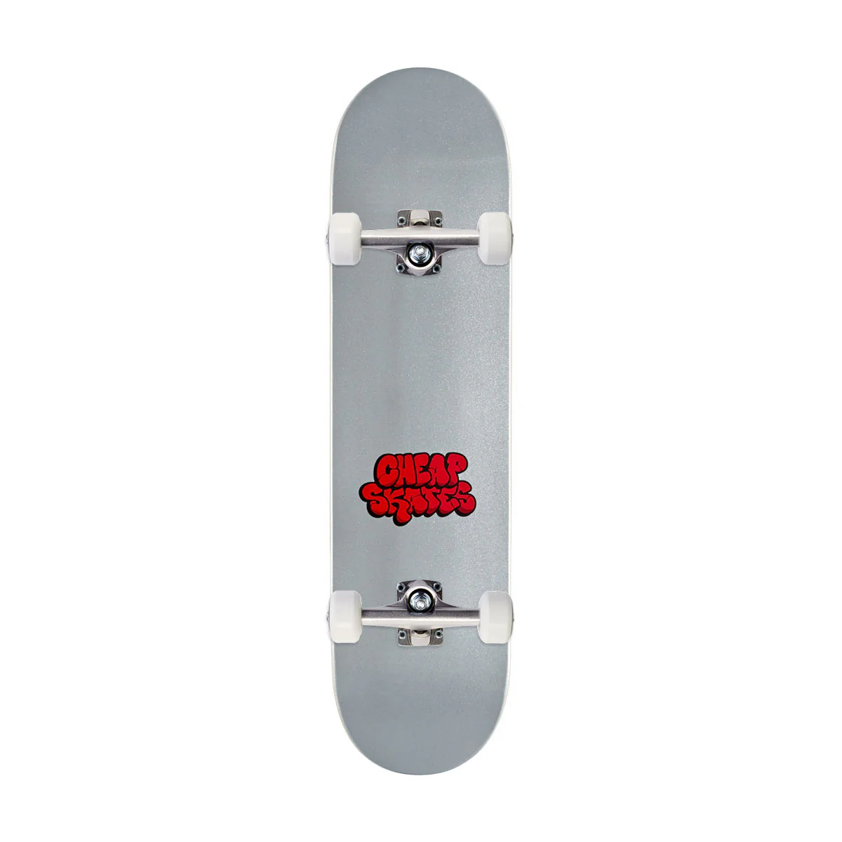 CCS Cheap Skates Tag Glitter Mini Skateboard Complete - White