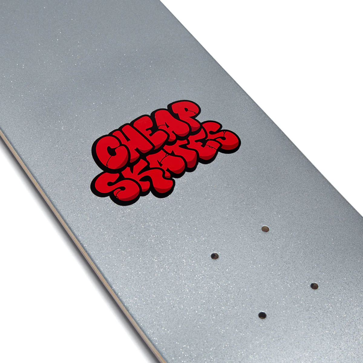 CCS Cheap Skates Tag Glitter Mini Skateboard Complete - White - Image 5