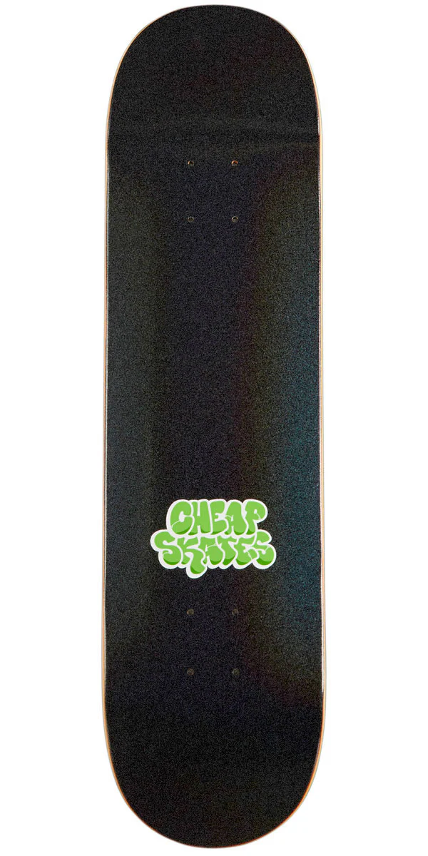 CCS Cheap Skates Tag Glitter Skateboard Deck - Black - 7.75"