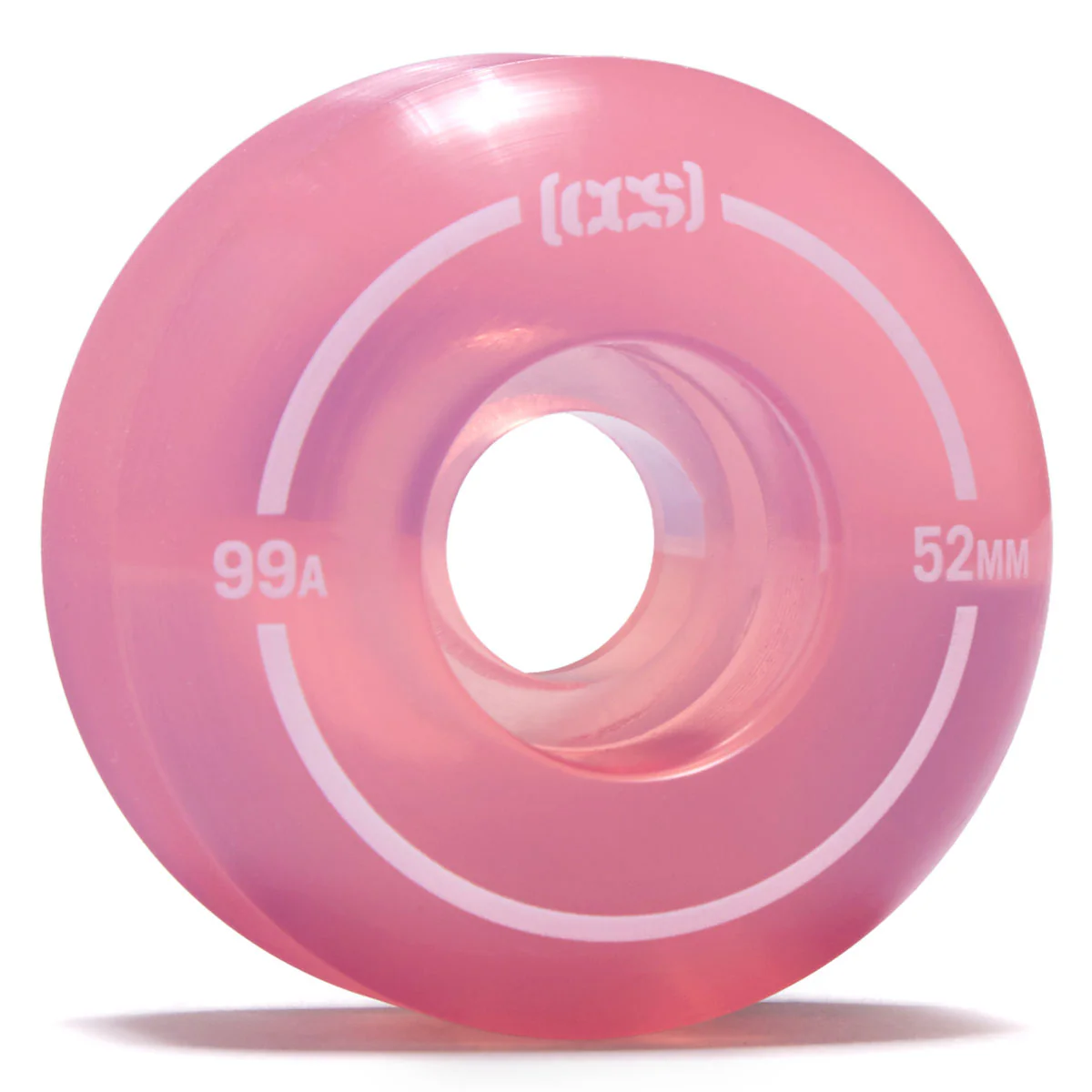 CCS Clear 99a Skateboard Wheels - Pink - 52mm