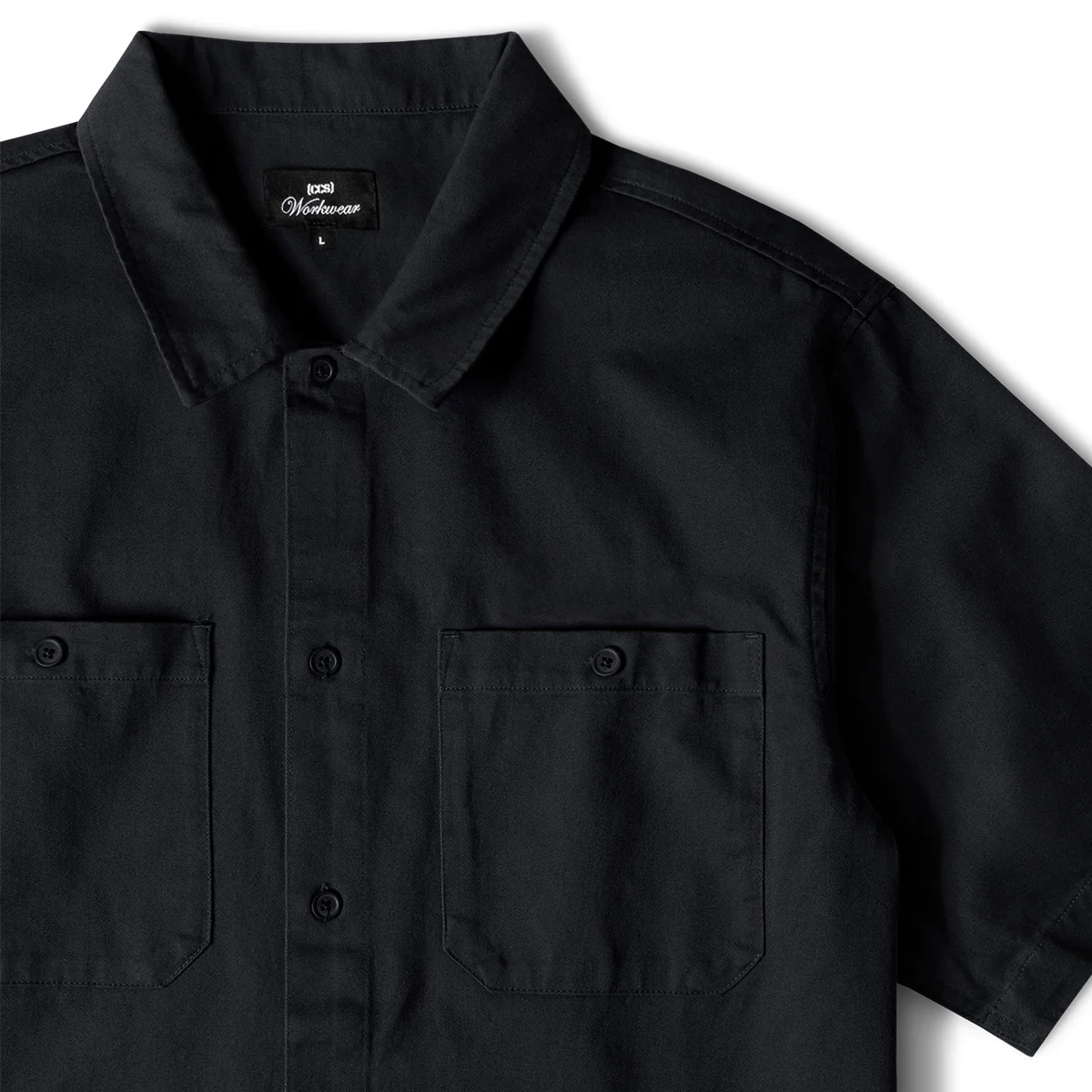 CCS Heavy Cotton Work Shirt - Black - Image 4