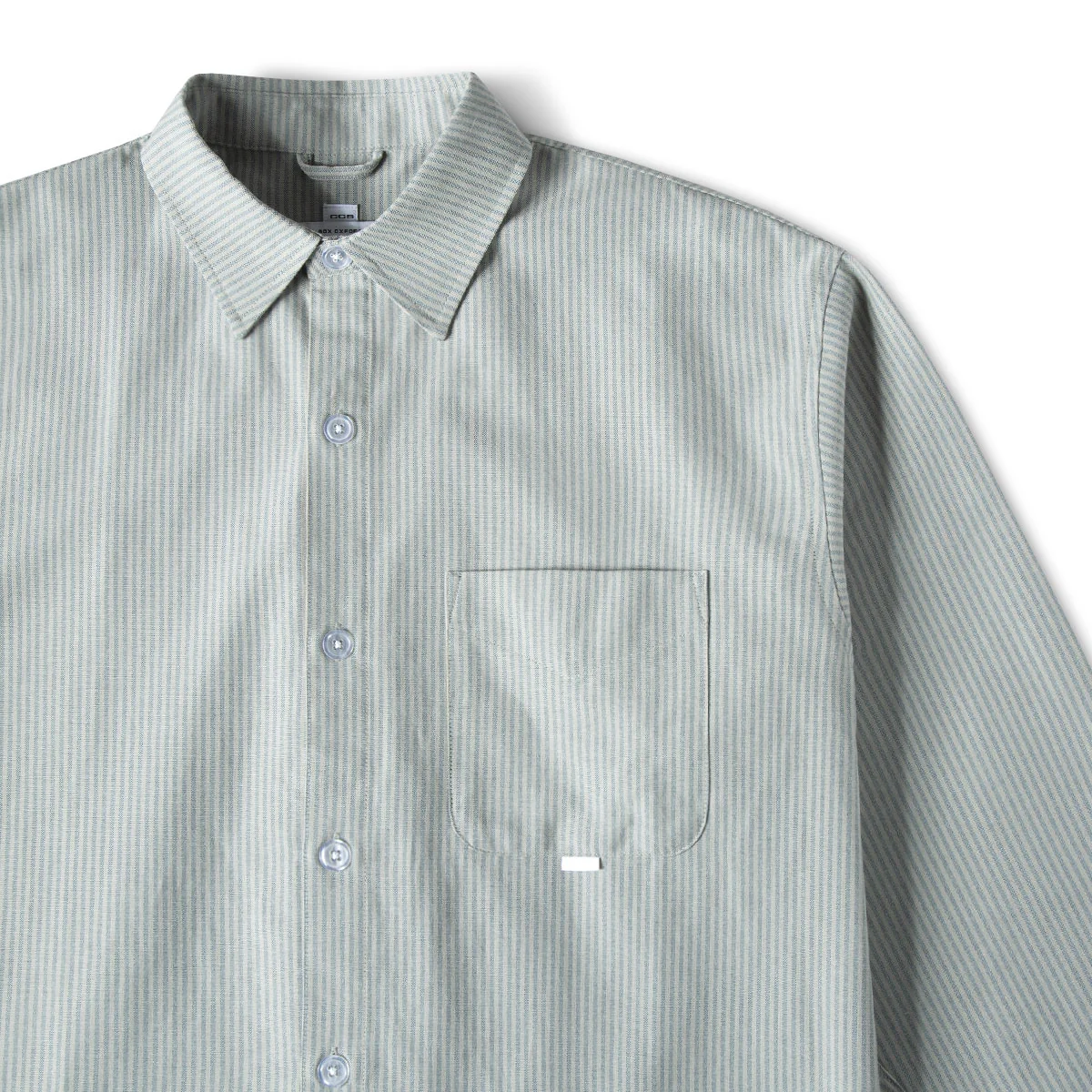 CCS Box Oxford Shirt - Green Stripe - Image 5