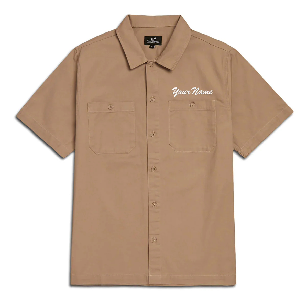 CCS Custom Embroidered Work Shirt - Khaki