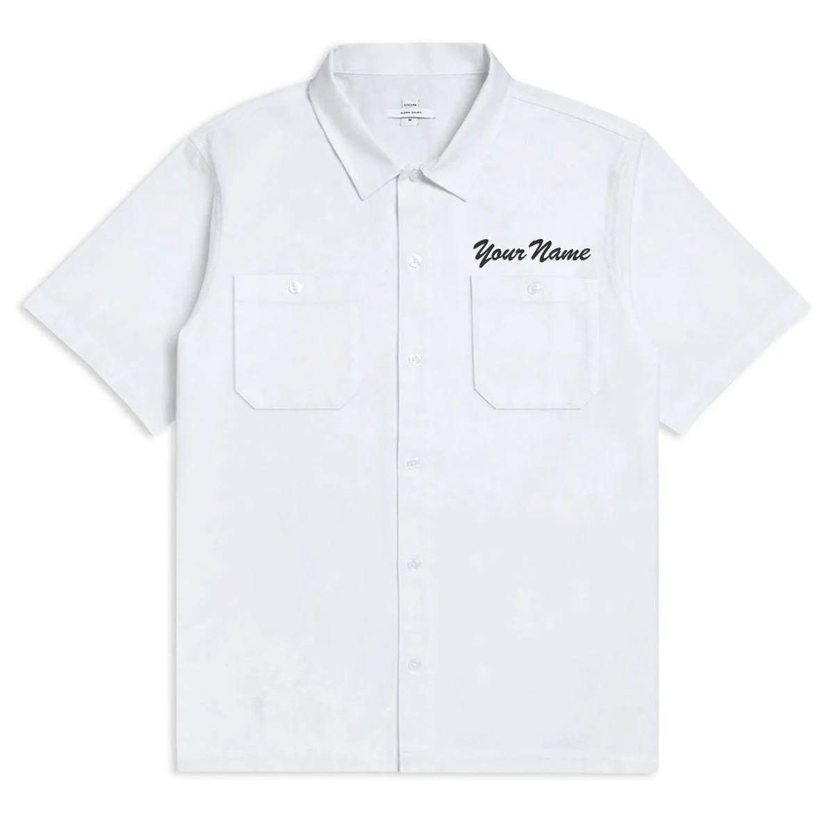 CCS Custom Embroidered Work Shirt - White