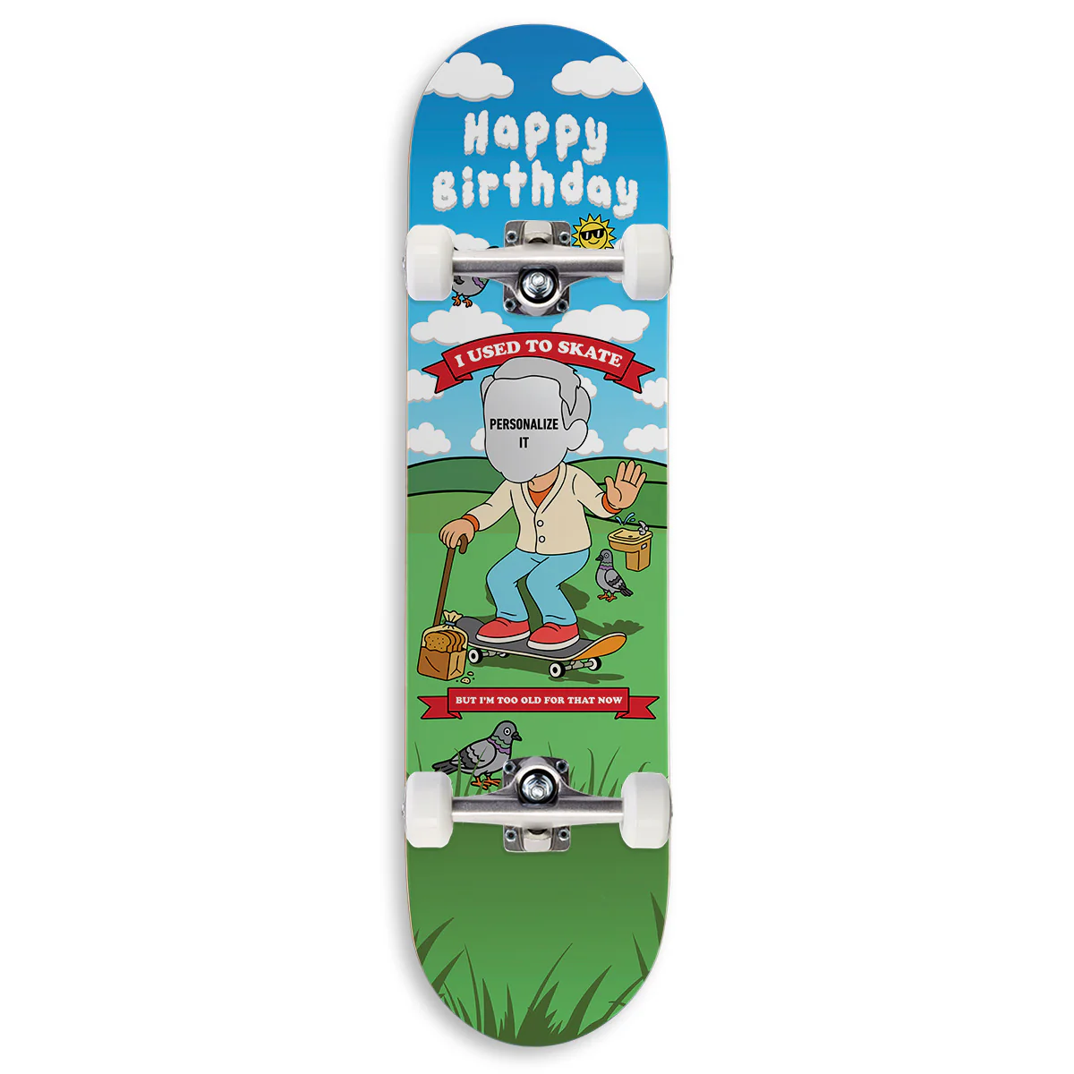 CCS Customs Birthday Skateboard Complete - Now Im Old Male