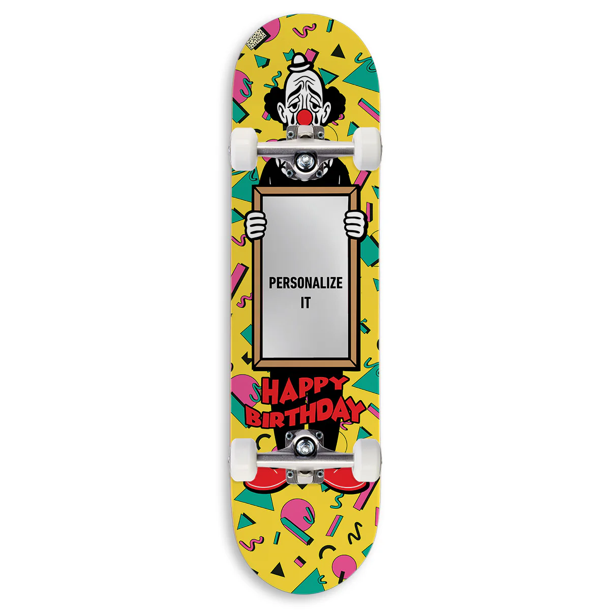 CCS Customs Birthday Skateboard Complete - Sad Clown 2 - 8.375"