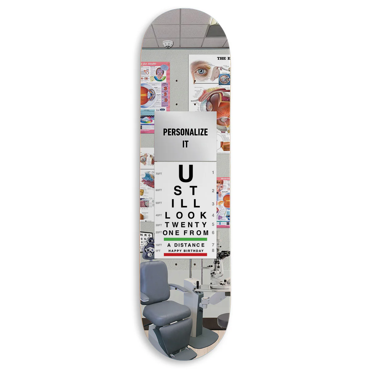CCS Customs Birthday Skateboard Deck - Eye Test