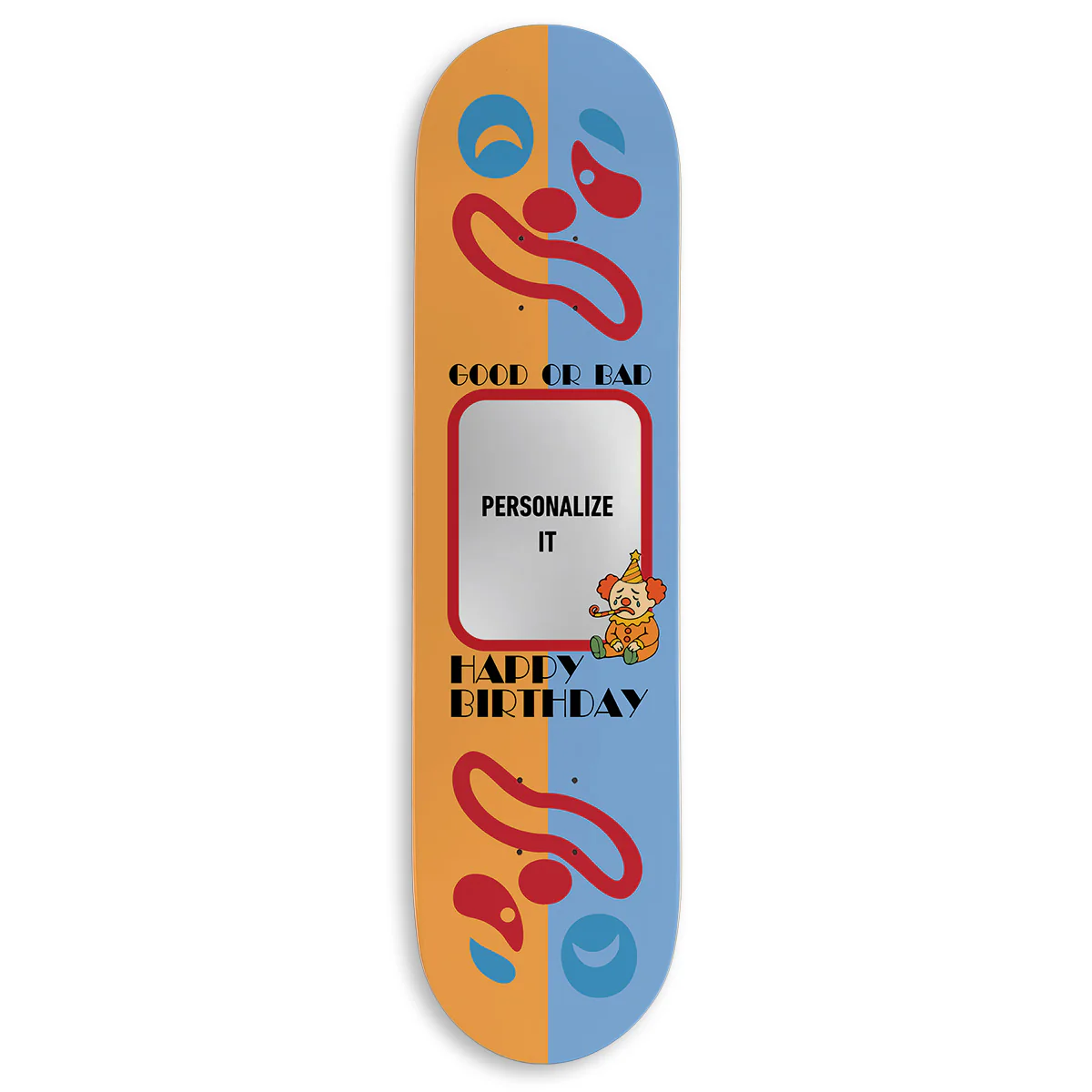 CCS Customs Birthday Skateboard Deck - Sad Clown