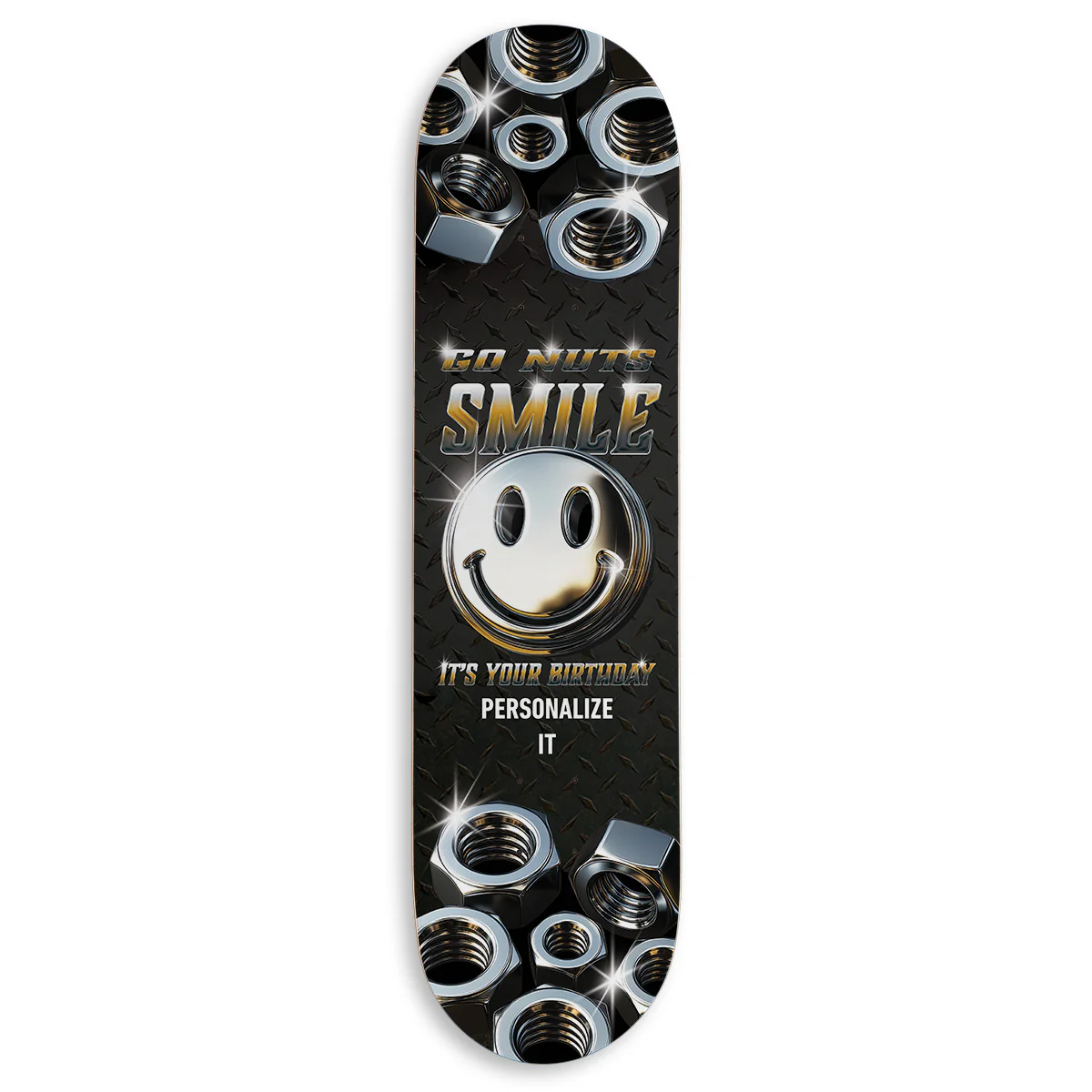 CCS Customs Birthday Skateboard Deck - Smile If Your Name Is - 8.00"