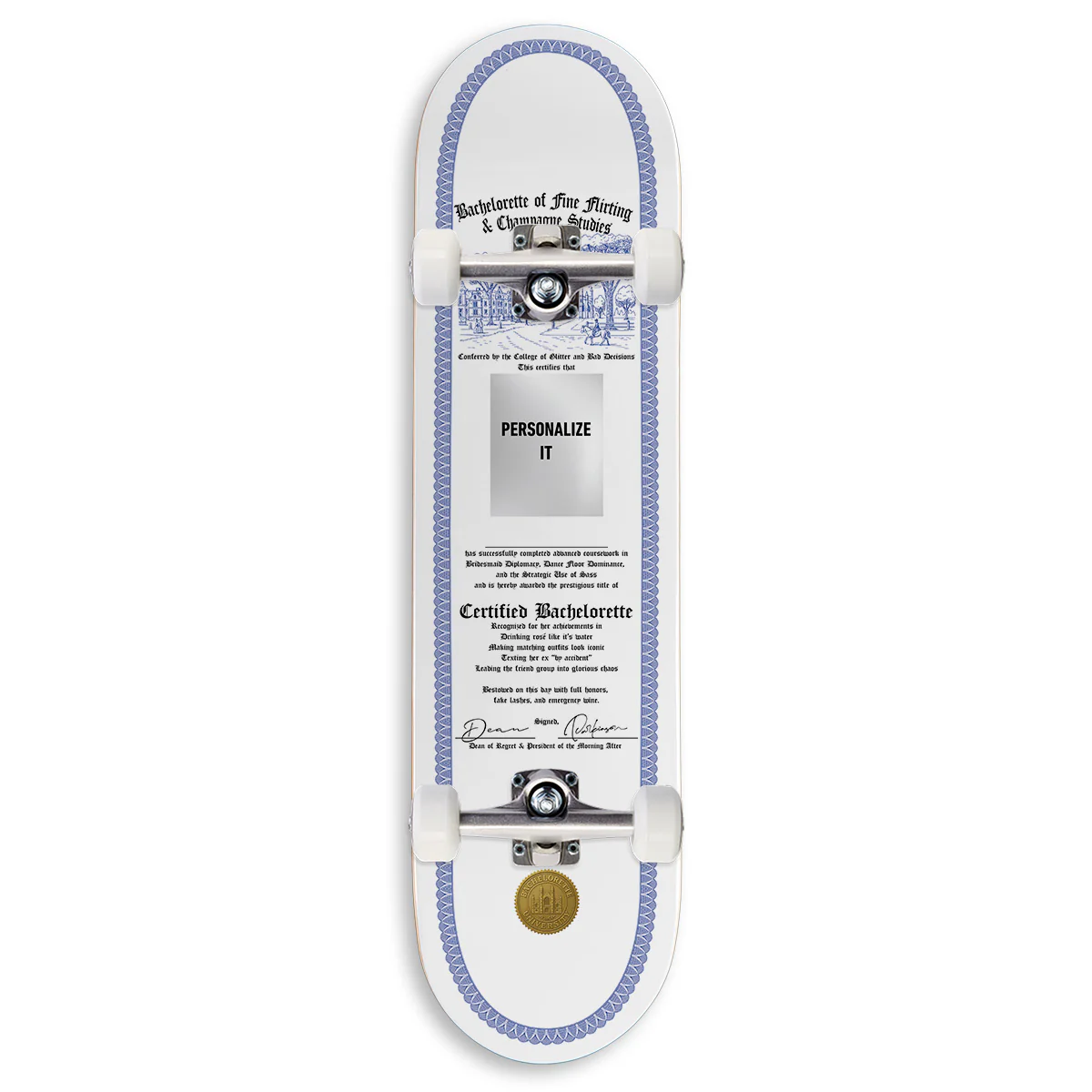 CCS Customs Together Skateboard Complete - Bachelorette Certificate
