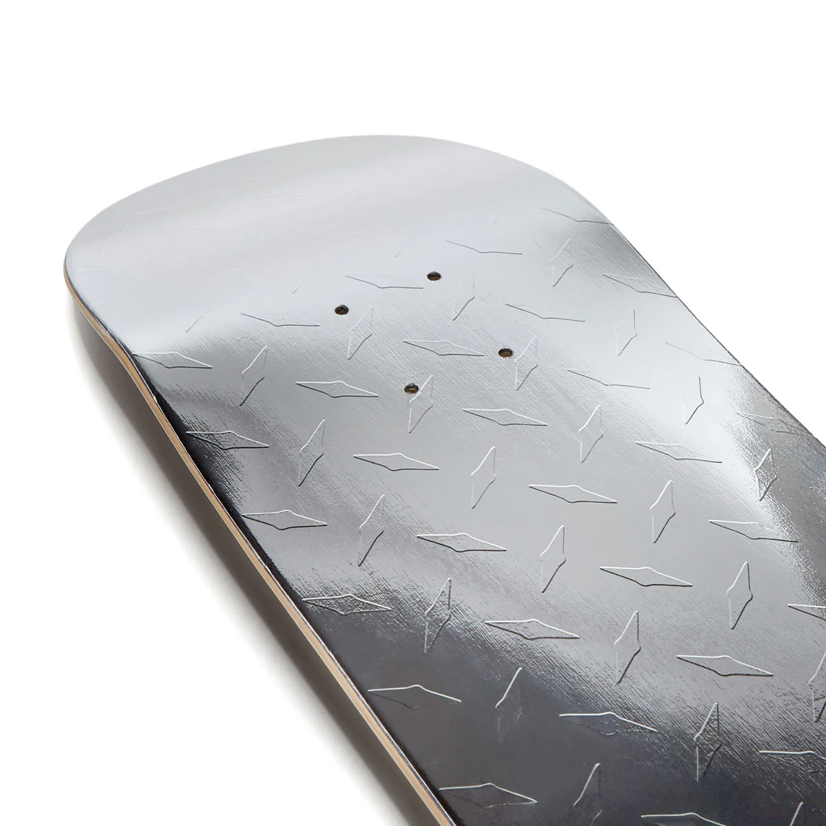 CCS Diamond Plate Embossed Skateboard Deck - Silver Foil - 8.25" - Image 4