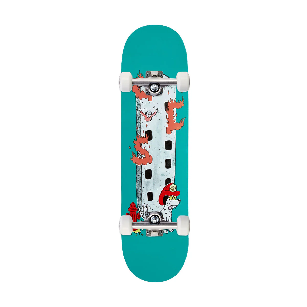 CCS Fireman Mini Skateboard Complete - Teal