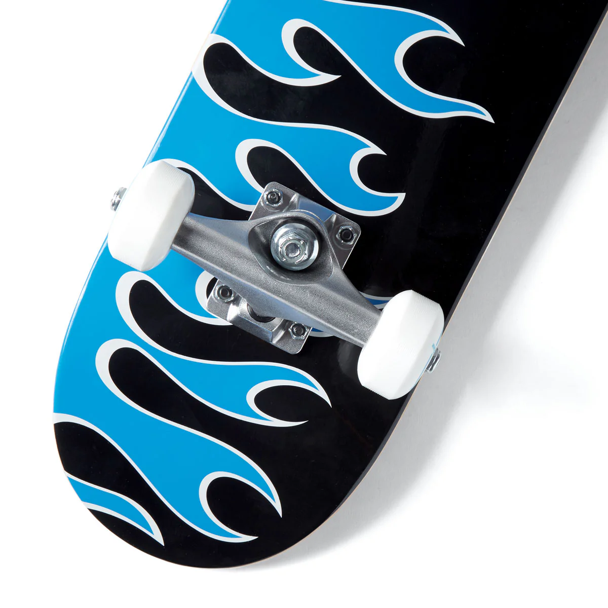 CCS Flames Mini Skateboard Complete - Black/Blue - Image 7