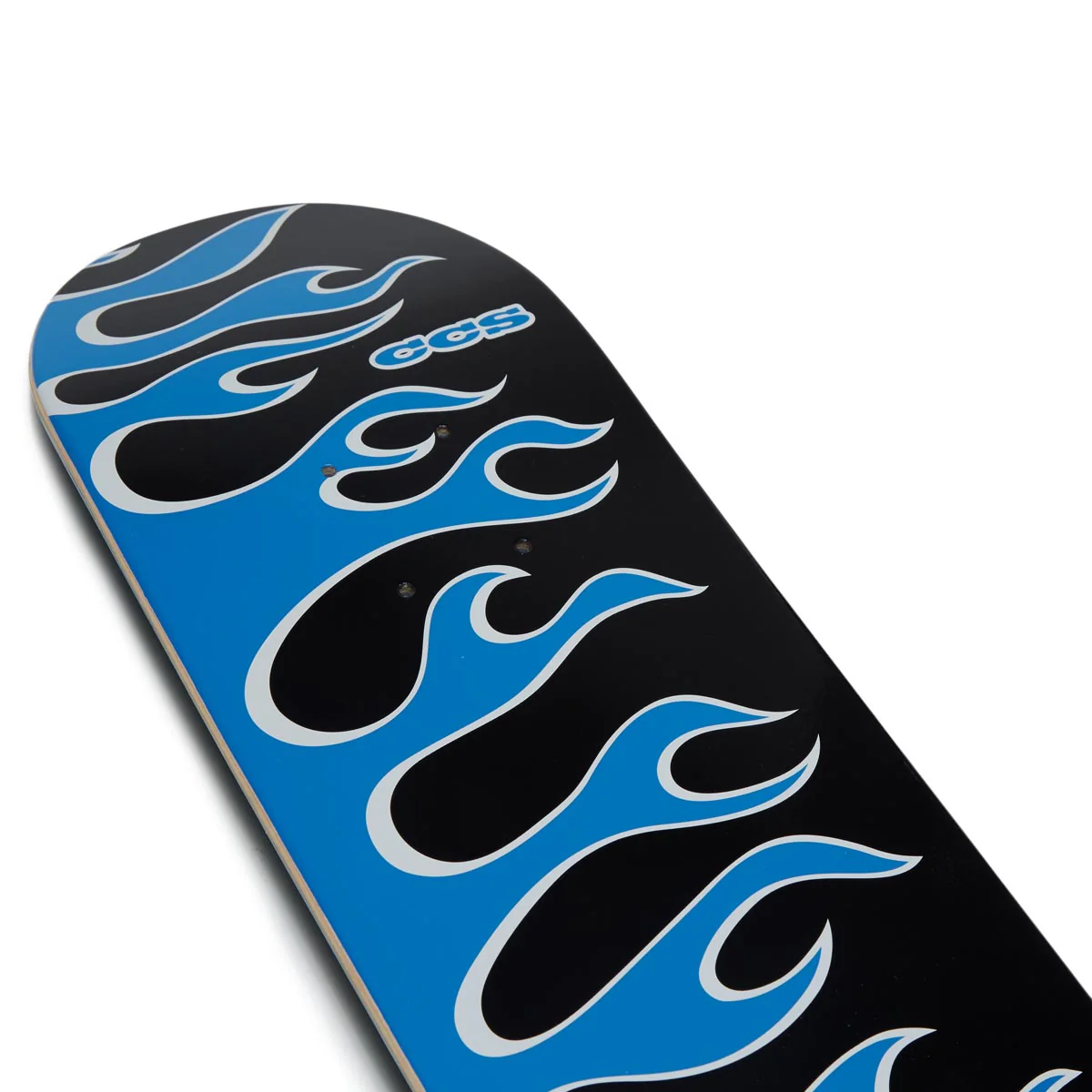CCS Flames Mini Skateboard Deck - Black/Blue - Image 5
