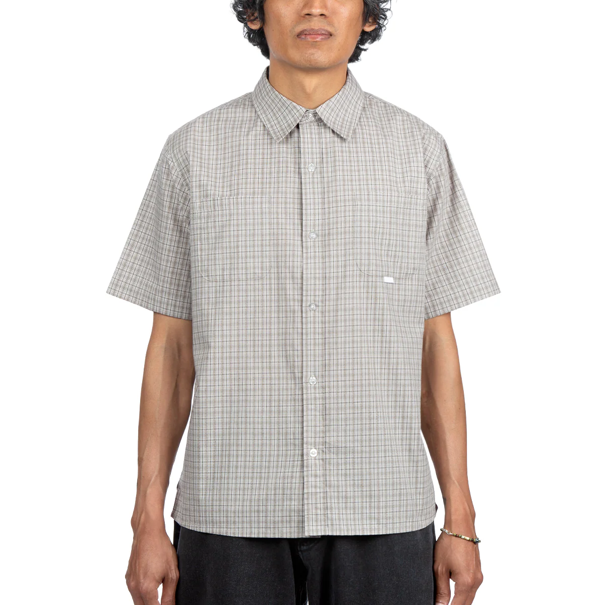 CCS Frankie Shirt - Grey/Green Plaid - Image 2