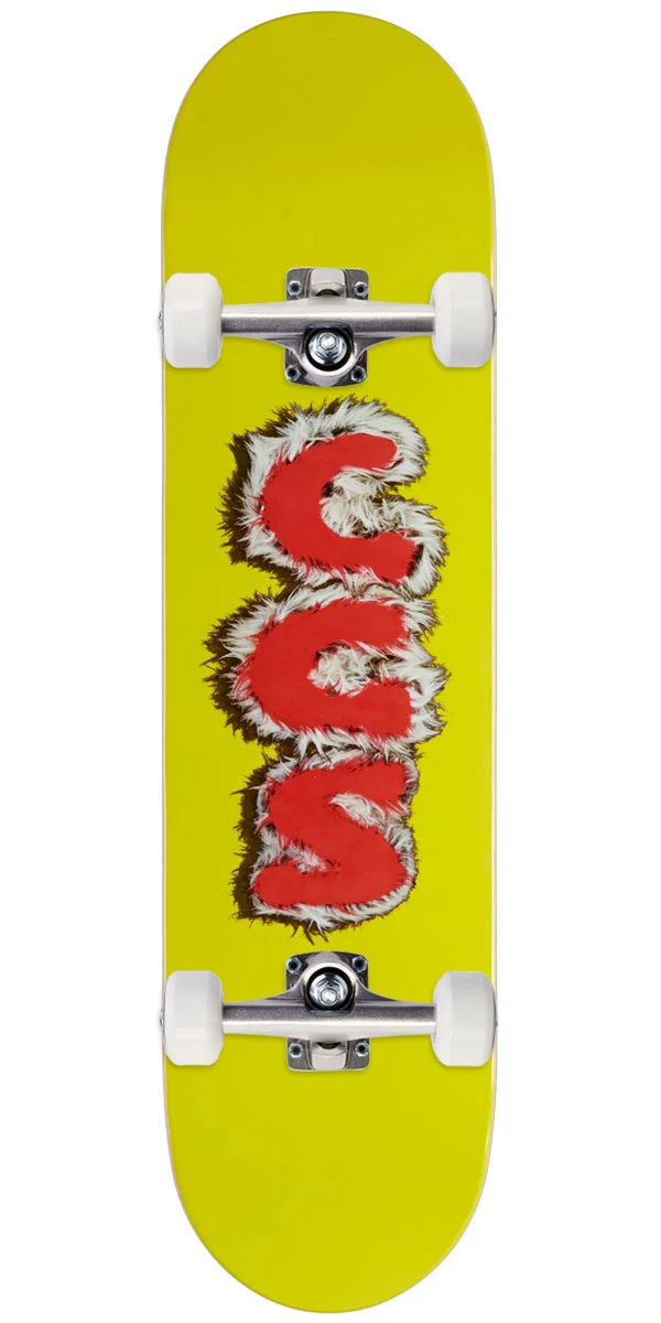 CCS Furry Letters Skateboard Complete - Yellow - 7.50"