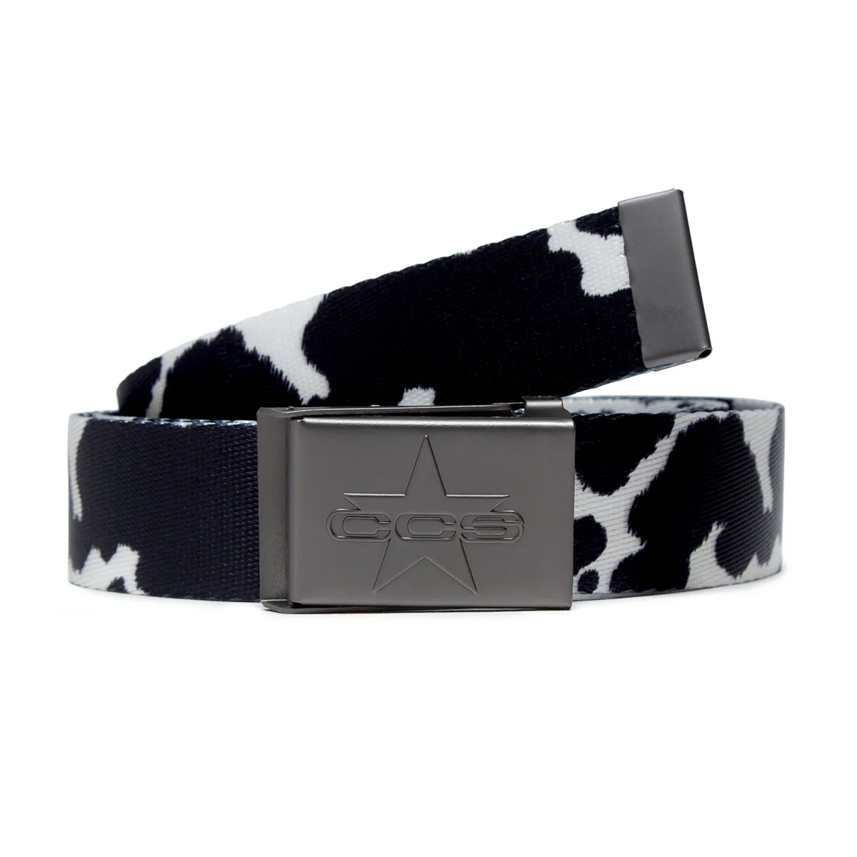 CCS Gunmetal 97 Star Web Belt - Cow