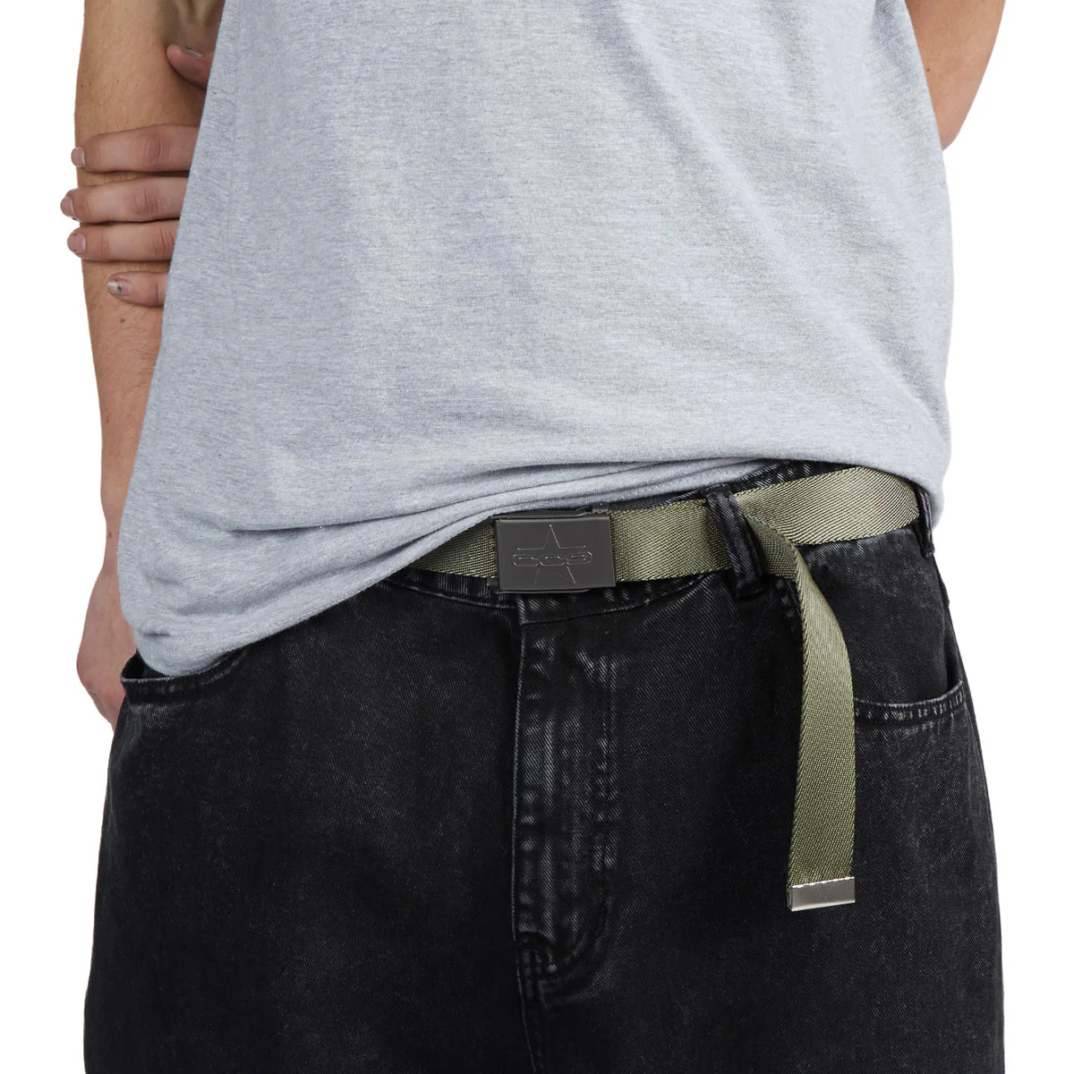 CCS Gunmetal 97 Star Web Belt - Tan - Image 3