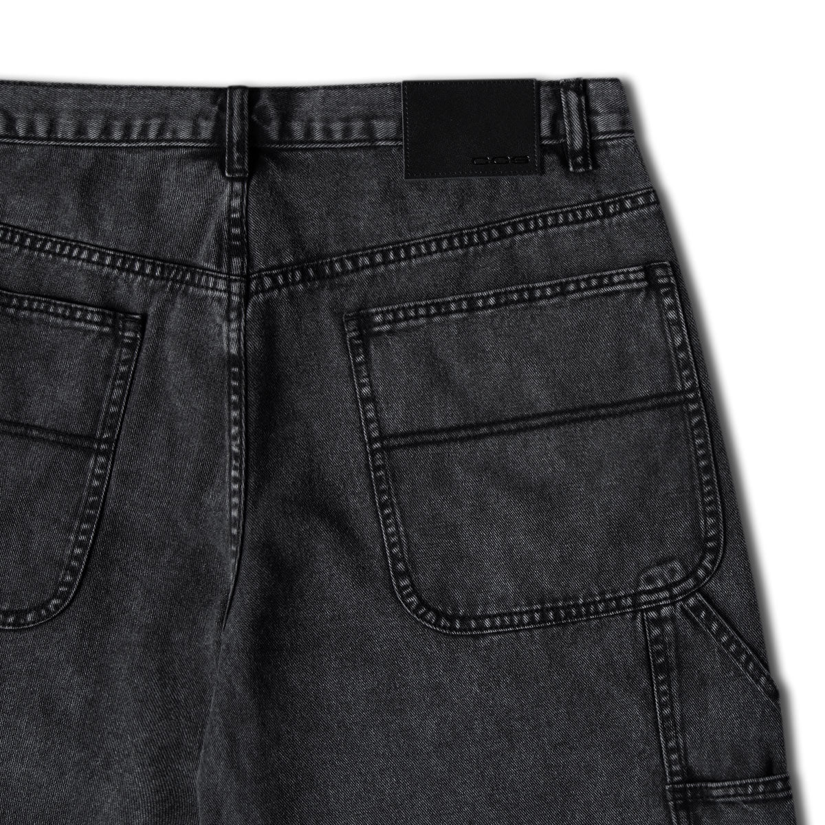 CCS Hammer Loop Jean Shorts - Acid Wash Black - Image 4