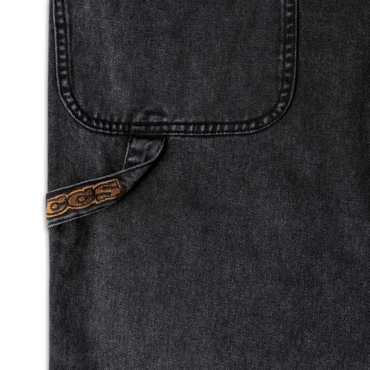 CCS Hammer Loop Jean Shorts - Acid Wash Black - Image 5