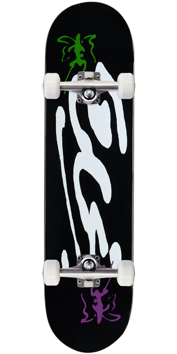CCS Ink Blot Logo Skateboard Complete - Black - 7.50"