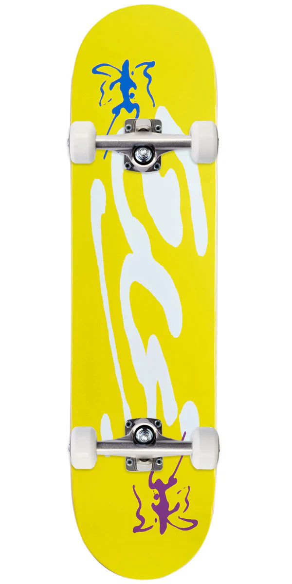 CCS Ink Blot Logo Skateboard Complete - Yellow - 8.375"