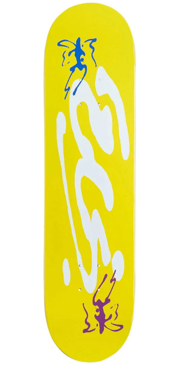 CCS Ink Blot Logo Skateboard Deck - Yellow - 7.50"